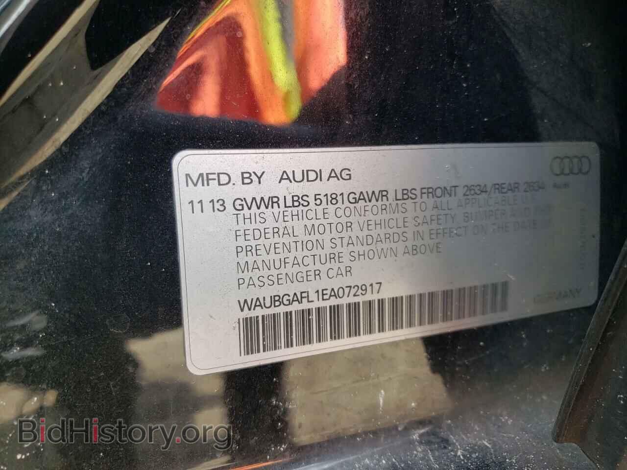 2014 AUDI S4/RS4 - VIN: WAUBGAFL1EA072917 - Фото 13