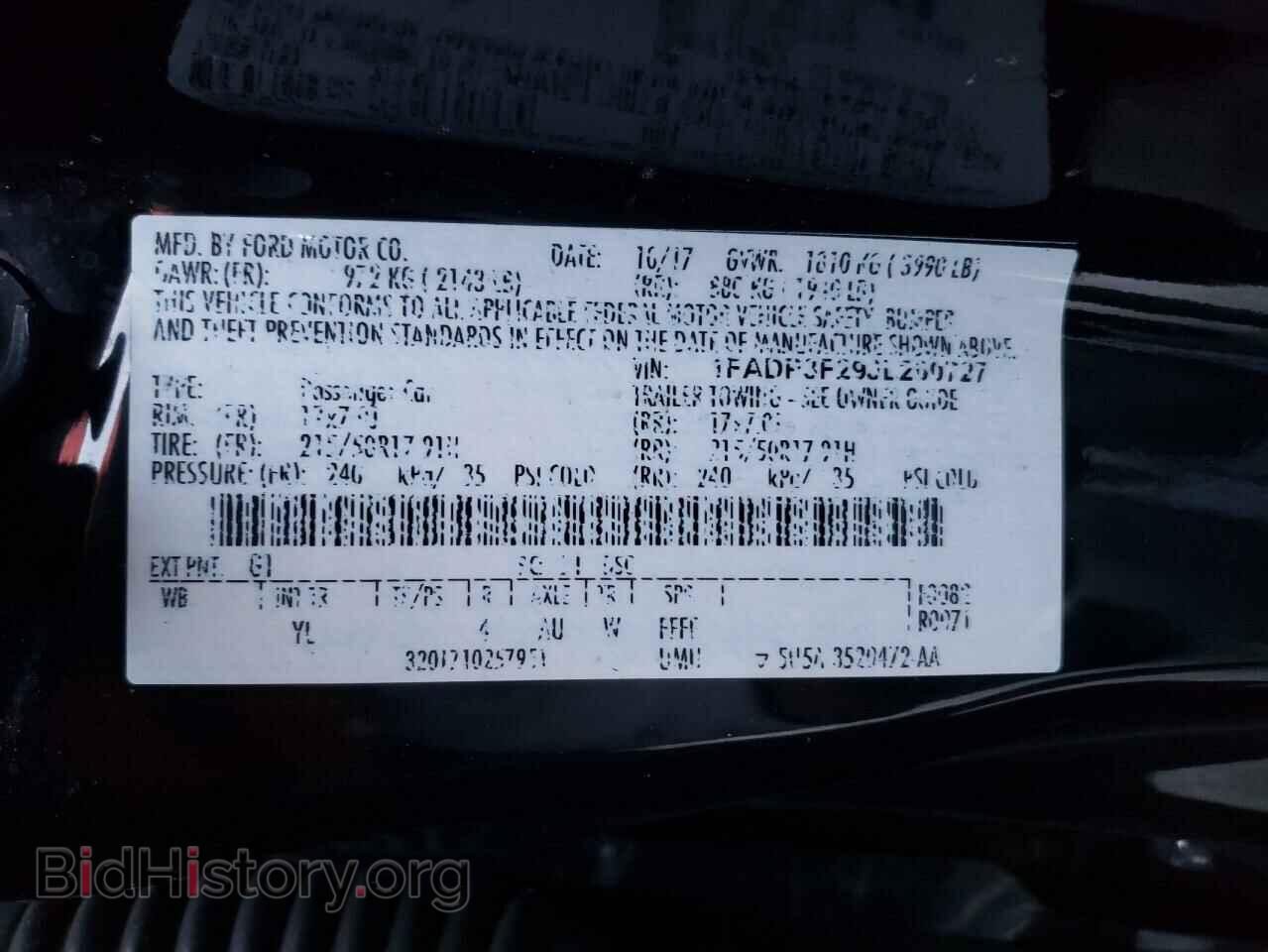 2018 FORD FOCUS - VIN: 1FADP3F29JL200727 - Фото 10