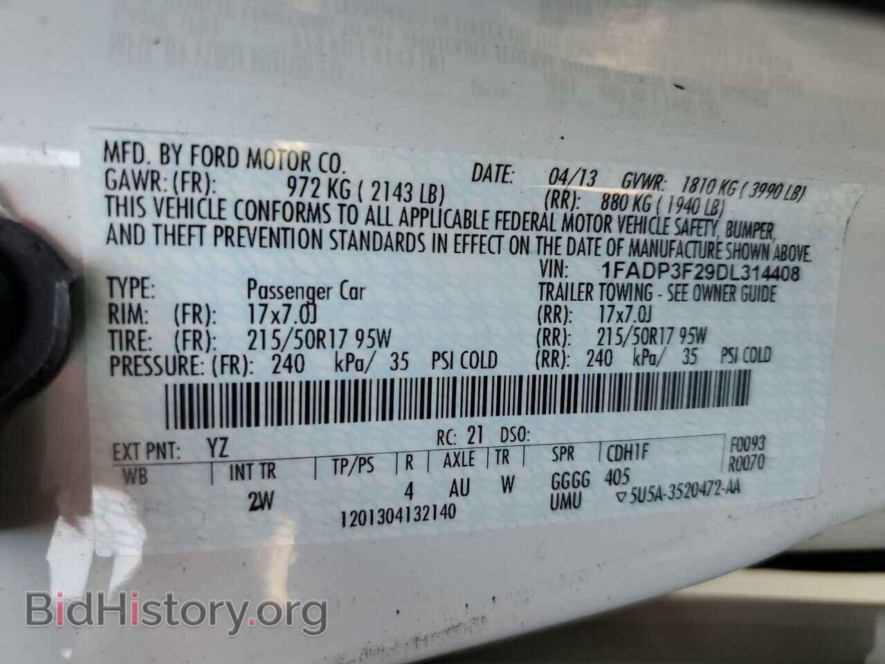 2013 FORD FOCUS - VIN: 1FADP3F29DL314408 - Photo 12