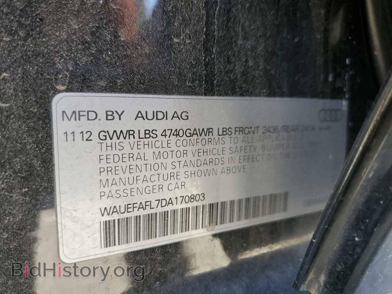 2013 AUDI A4 - VIN: WAUEFAFL7DA170803 - Photo 12