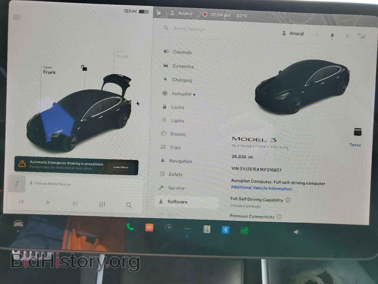 2019 TESLA MODEL 3 - VIN: 5YJ3E1EA1KF316937 - Фото 9