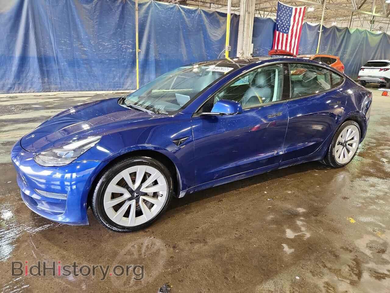 Photo 5YJ3E1EA4NF288281 - TESLA MODEL 3 2022