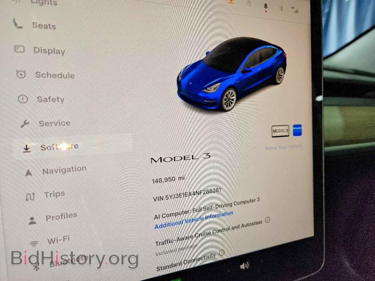 2022 TESLA MODEL 3 - VIN: 5YJ3E1EA4NF288281 - Photo 9