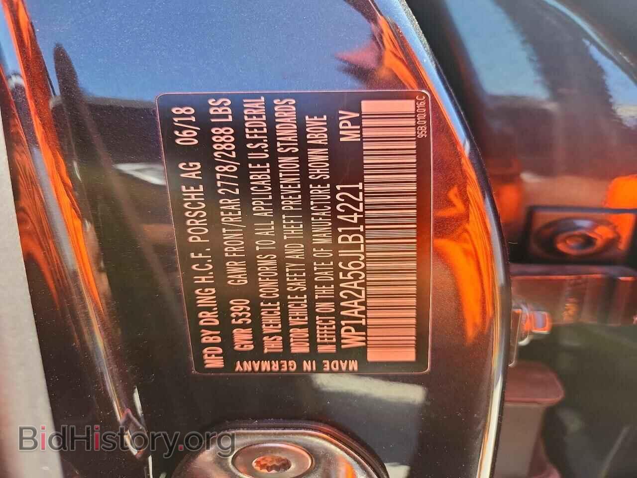 2018 PORSCHE MACAN - VIN: WP1AA2A56JLB14221 - Photo 13