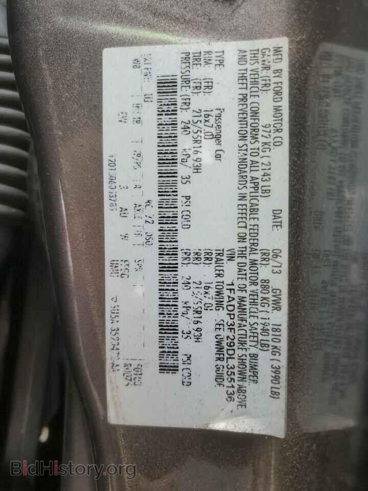 2013 FORD FOCUS - VIN: 1FADP3F29DL355136 - Фото 13