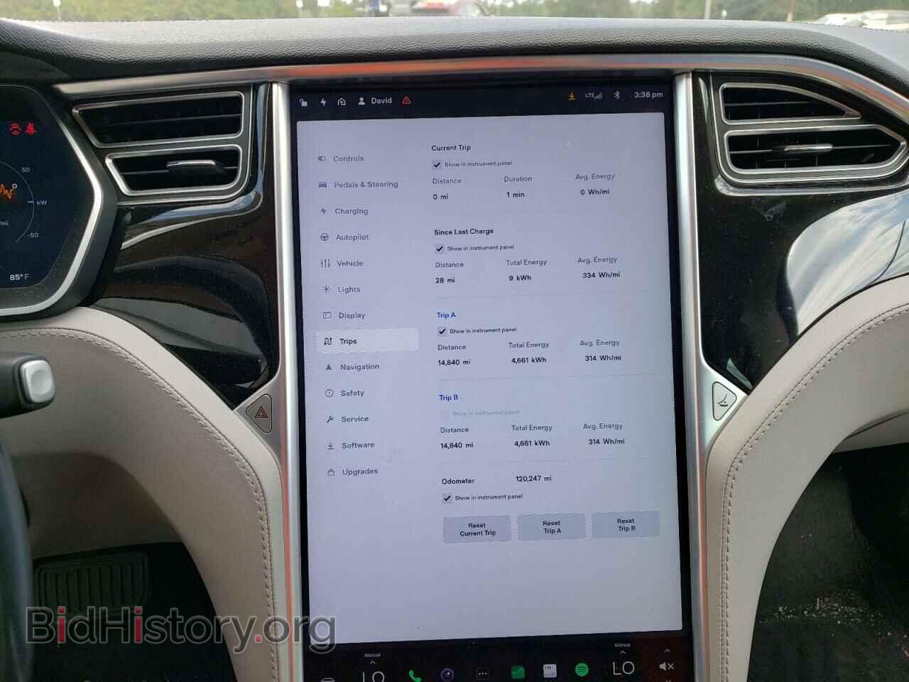 2015 TESLA MODEL S - VIN: 5YJSA1S24FF082688 - Фото 9