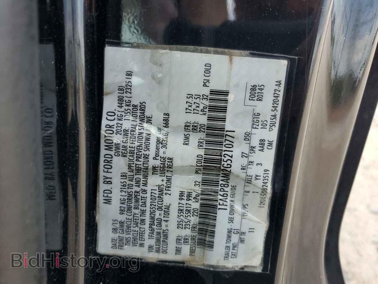 2016 FORD ALL Models - VIN: 1FA6P8AM2G5210771 - Photo 13