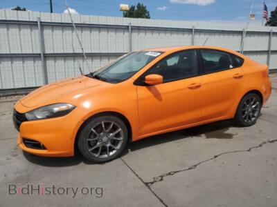 2013 Dodge DART SXT, orange — VIN 1C3CDFBA6DD331131, Copart