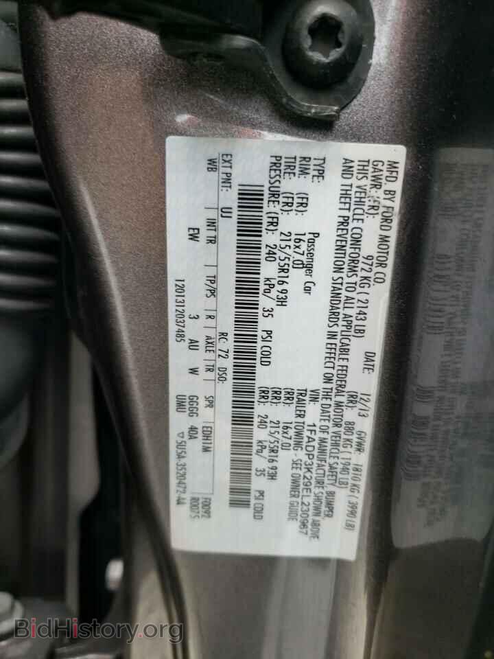 2014 FORD FOCUS - VIN: 1FADP3K29EL230967 - Photo 12