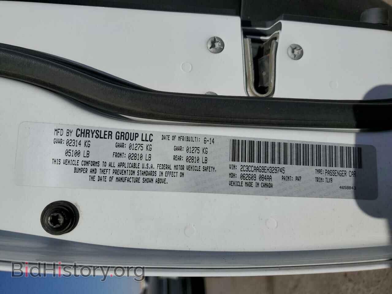 2014 CHRYSLER 300 - VIN: 2C3CCAAG9EH329745 - Фото 13