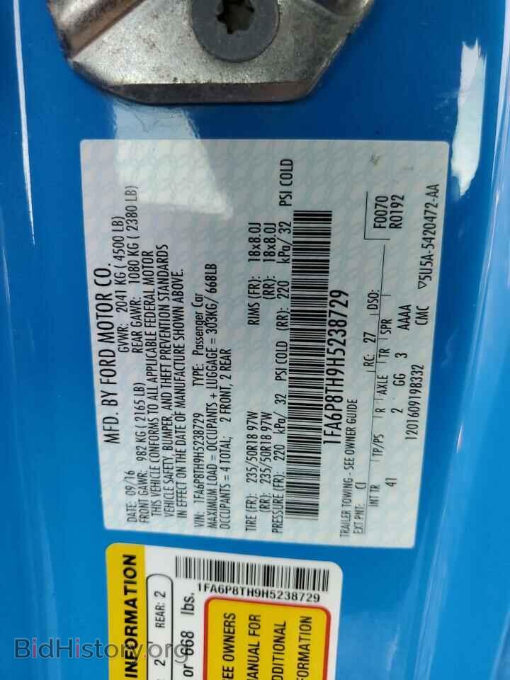 2017 FORD ALL Models - VIN: 1FA6P8TH9H5238729 - Photo 13