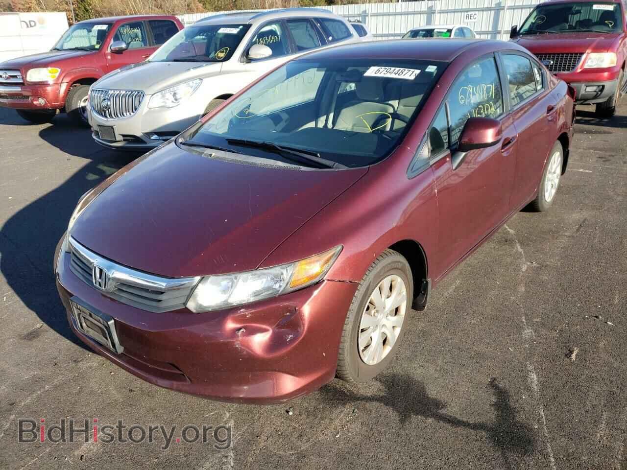 2012 HONDA CIVIC - VIN: 2HGFB2F54CH534039 - Фото 2
