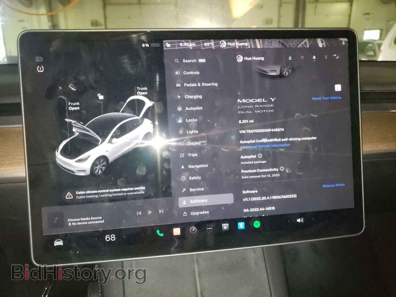 2022 TESLA MODEL Y - VIN: 7SAYGDEE0NF445974 - Фото 9