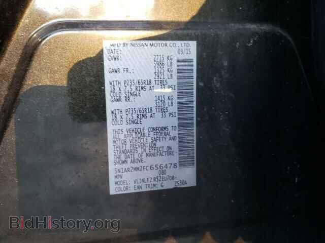 2015 NISSAN PATHFINDER - VIN: 5N1AR2MM2FC656478 - Фото 10
