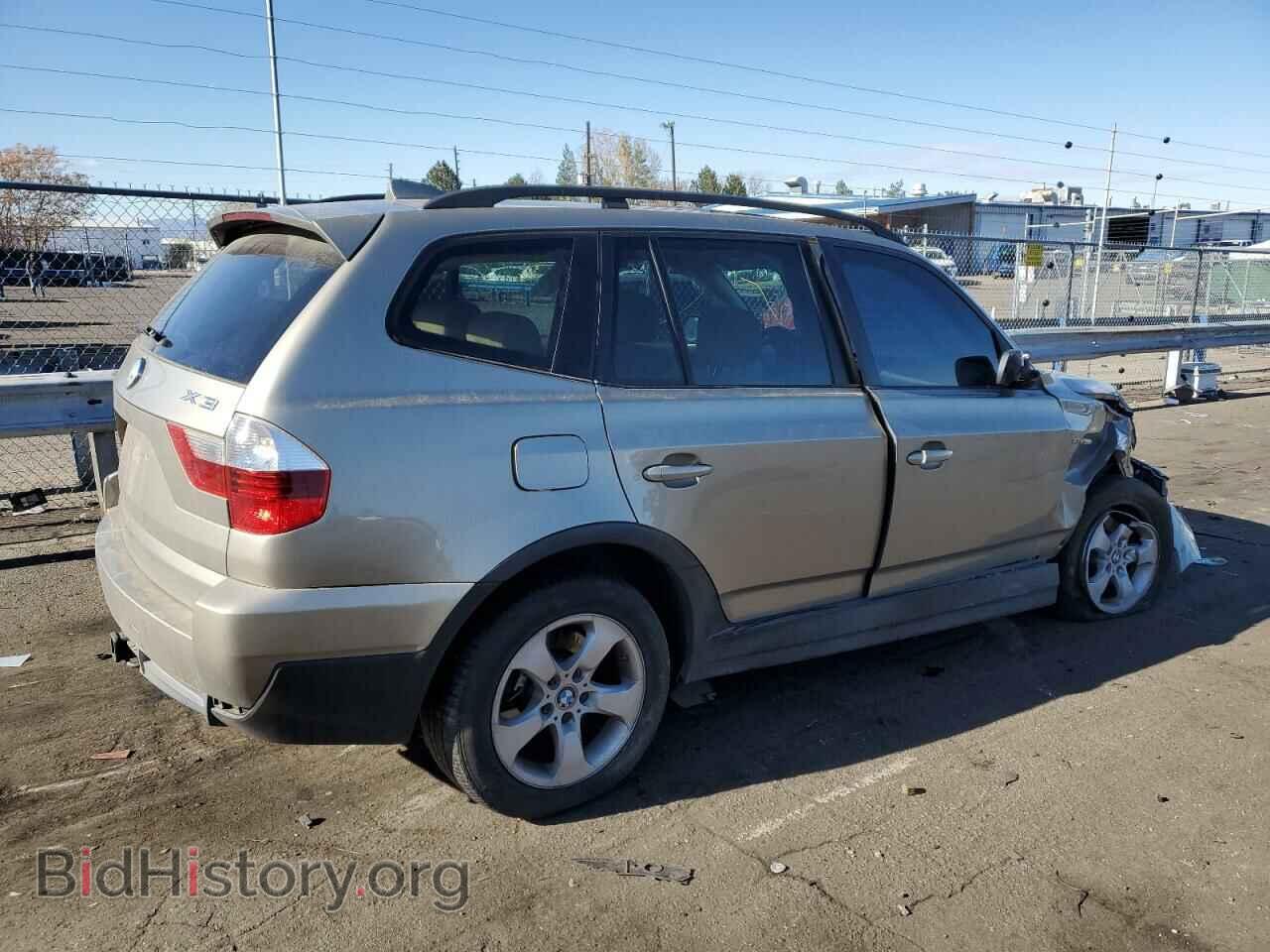 2007 BMW X3 - VIN: WBXPC93477WF01828 - Фото 3