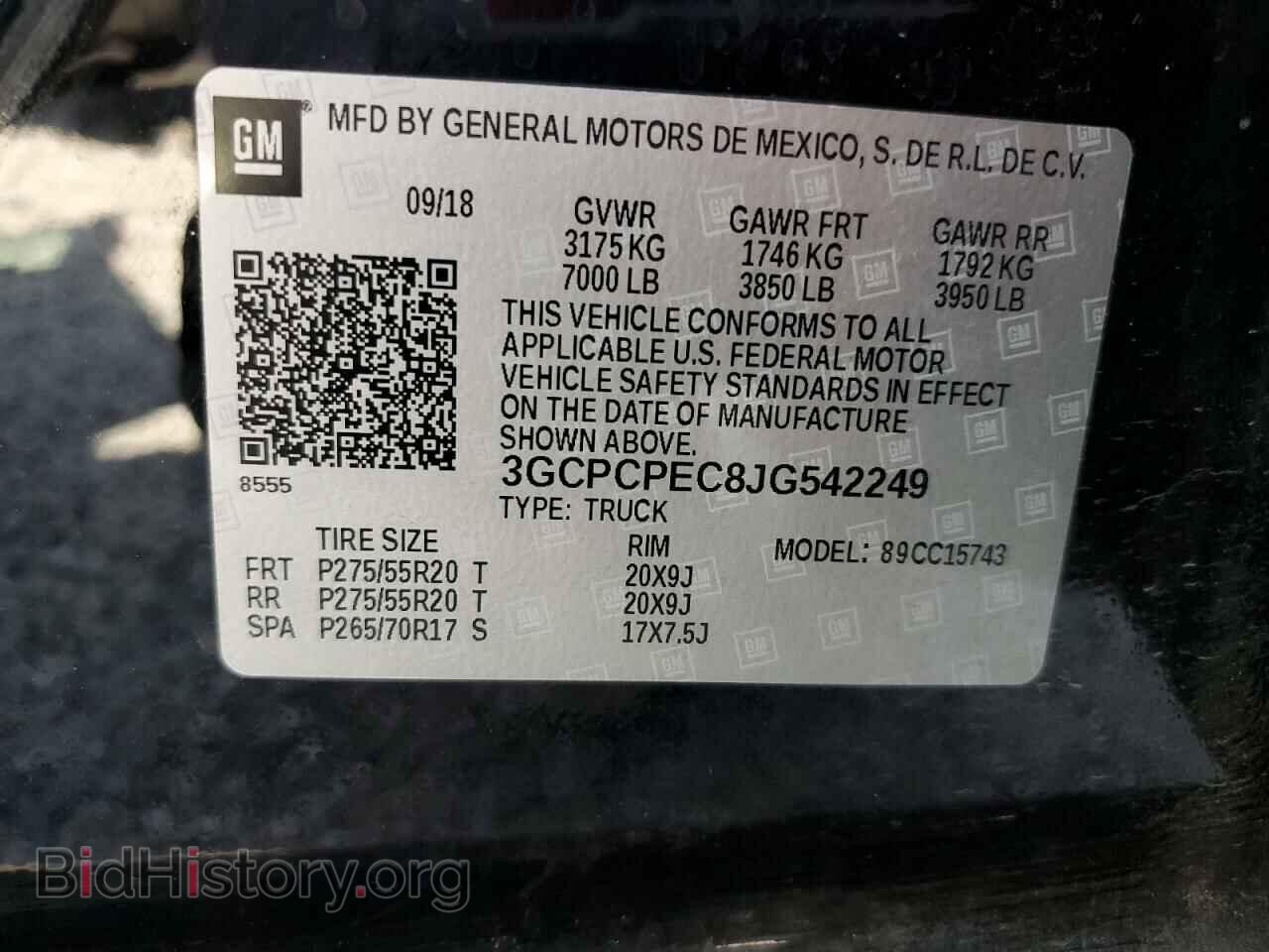 2018 CHEVROLET ALL Models - VIN: 3GCPCPEC8JG542249 - Photo 12