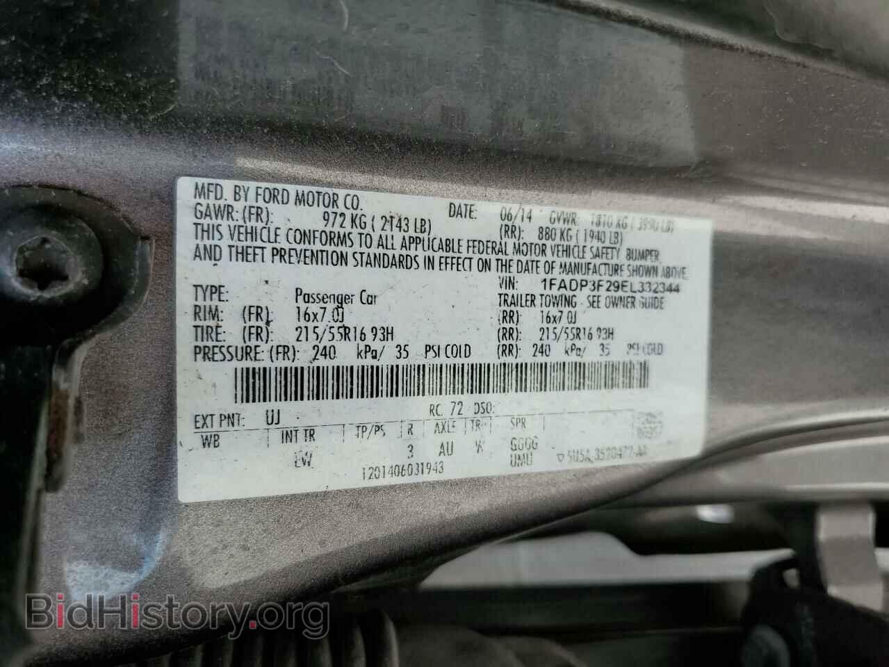 2014 FORD FOCUS - VIN: 1FADP3F29EL332344 - Фото 13