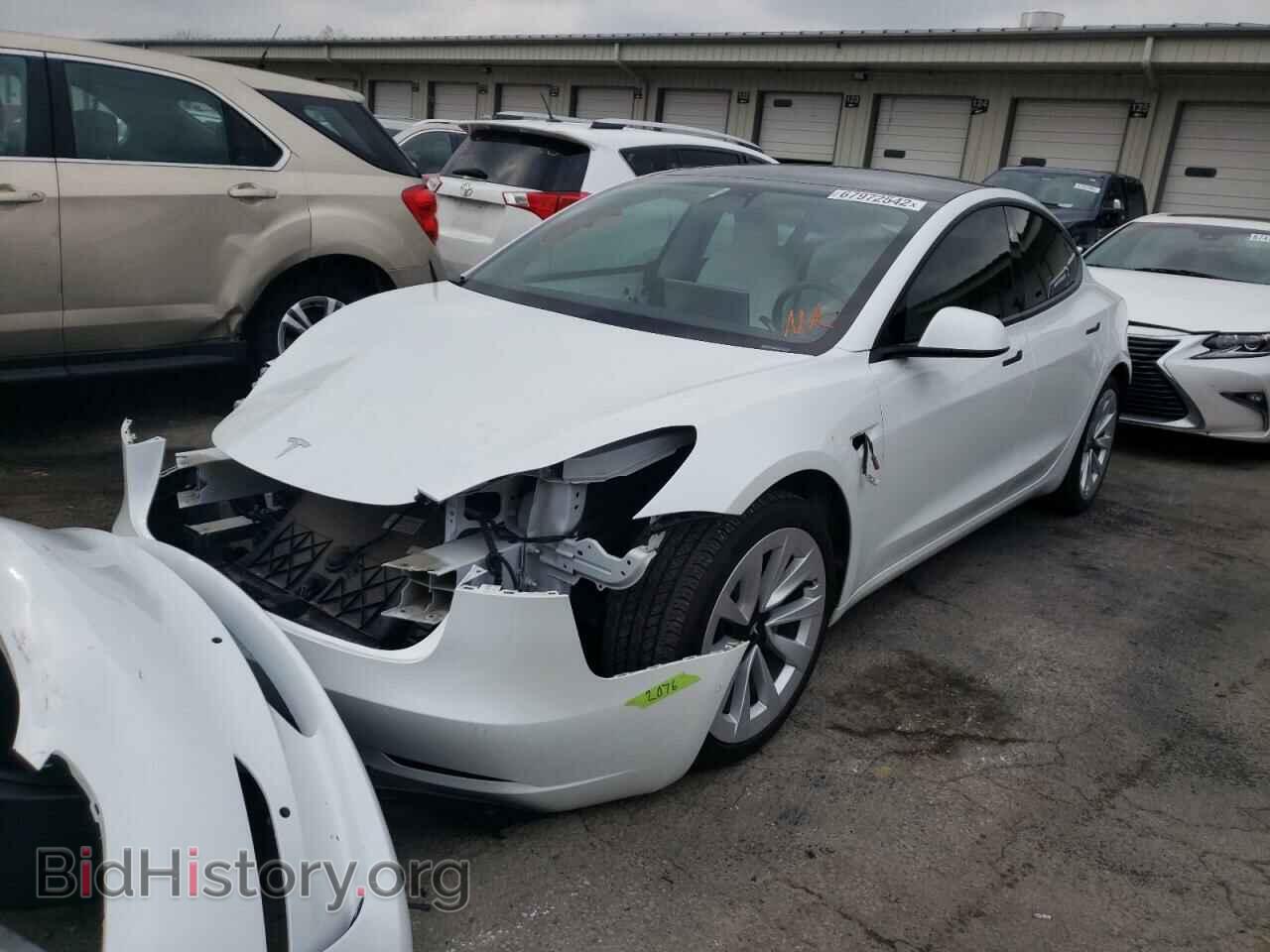 Photo 5YJ3E1EB3MF903457 - TESLA MODEL 3 2021