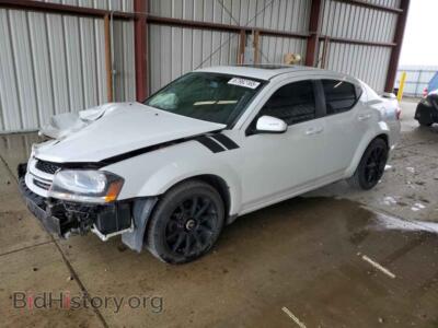 2013 Dodge AVENGER R/T, white — VIN 1C3CDZBG2DN508337, Copart
