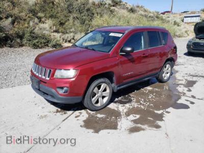 2014 Jeep COMPASS Sport, burgundy — VIN 1C4NJDBB8ED567758, Copart