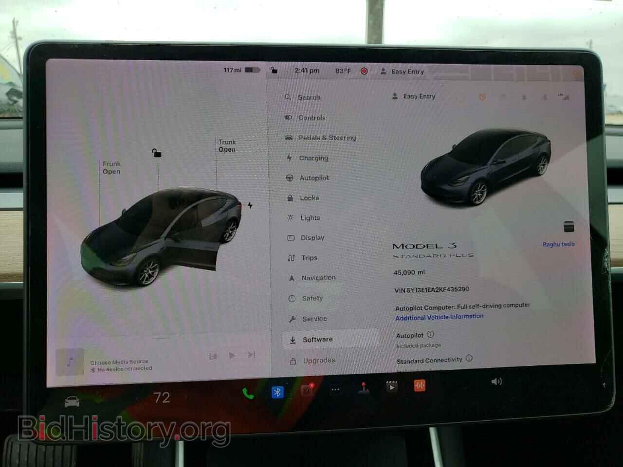 2019 TESLA MODEL 3 - VIN: 5YJ3E1EA2KF435290 - Фото 9