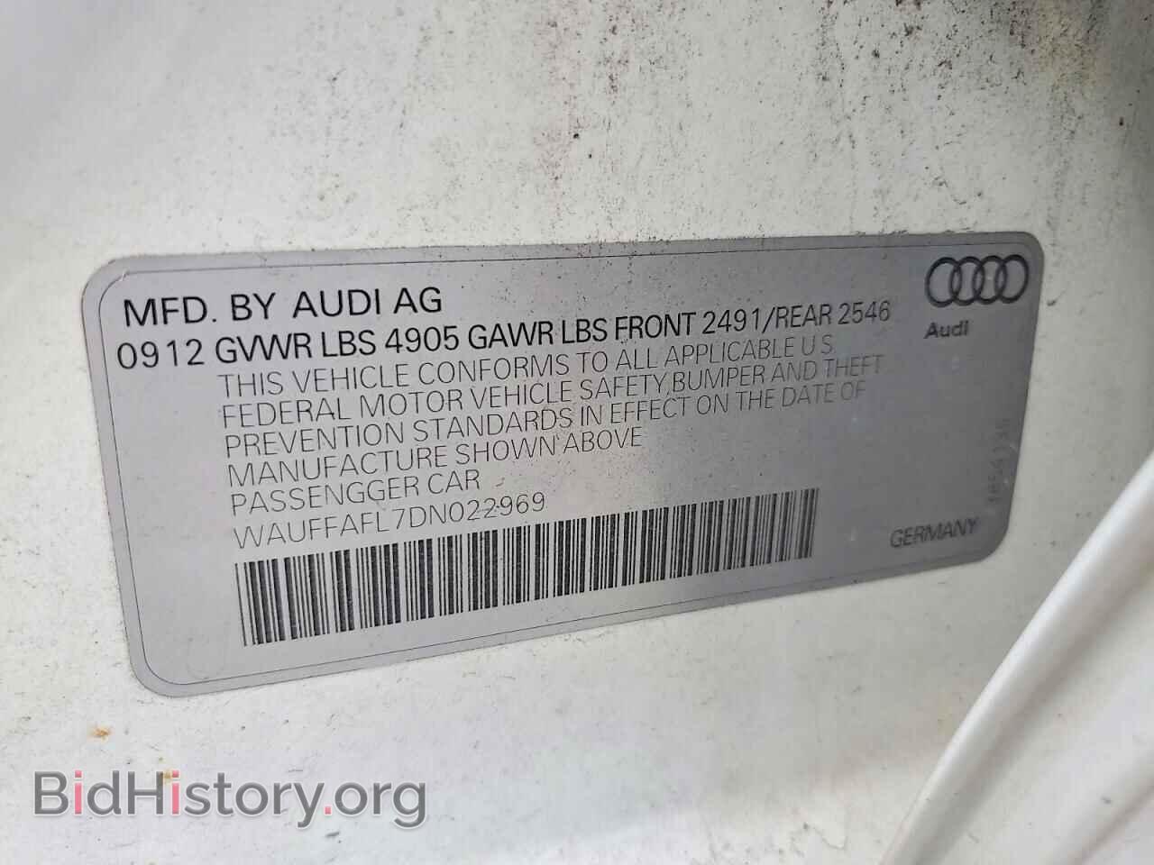 2013 AUDI A4 - VIN: WAUFFAFL7DN022969 - Photo 12