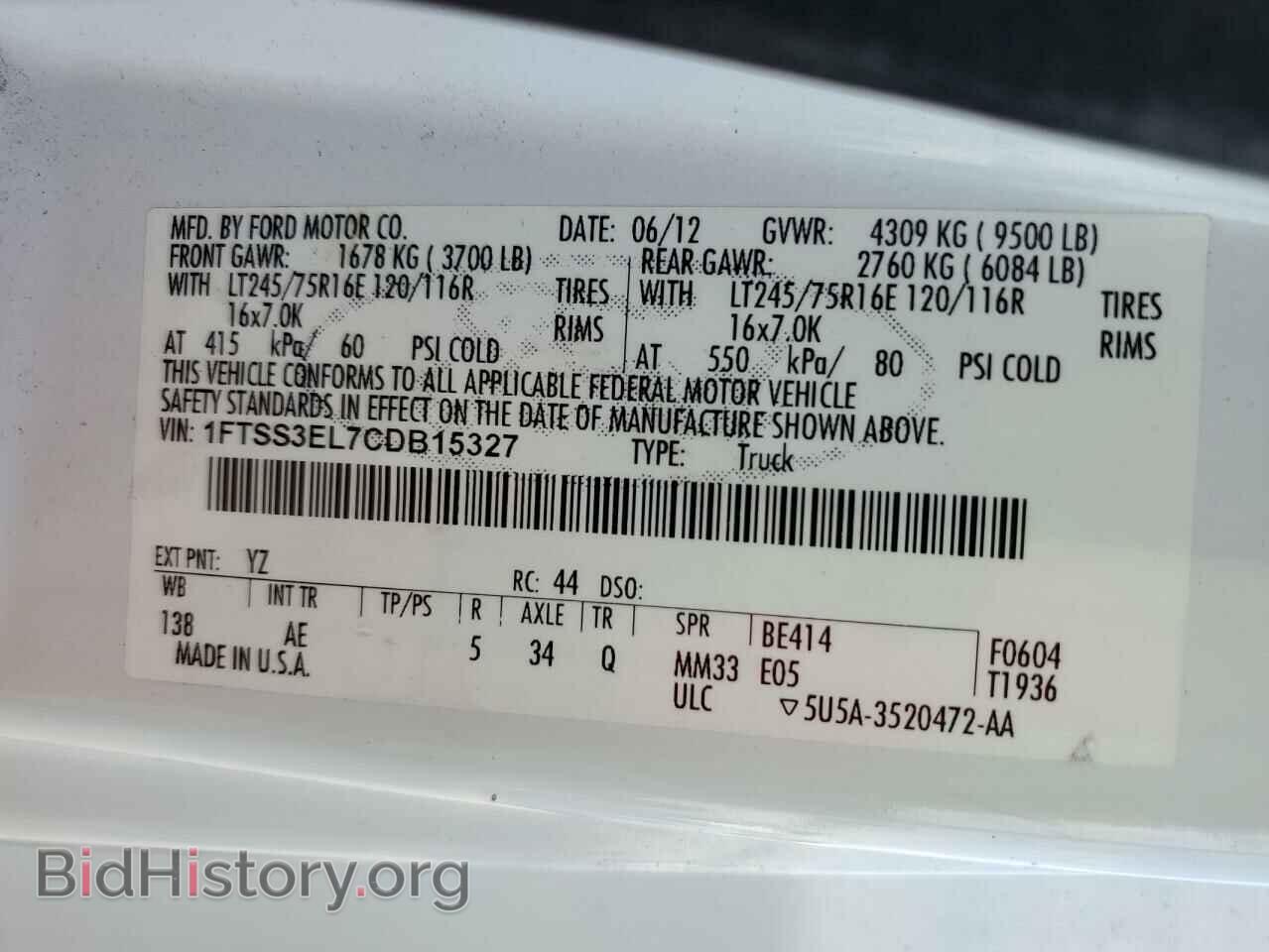2012 FORD ECONOLINE - VIN: 1FTSS3EL7CDB15327 - Photo 10