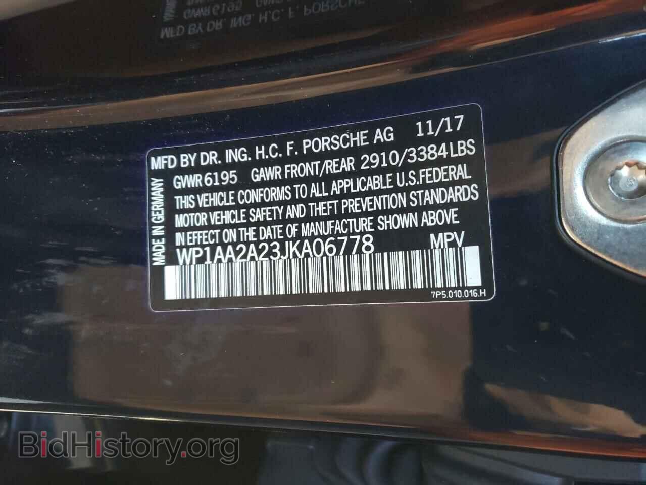 2018 PORSCHE CAYENNE - VIN: WP1AA2A23JKA06778 - Фото 13