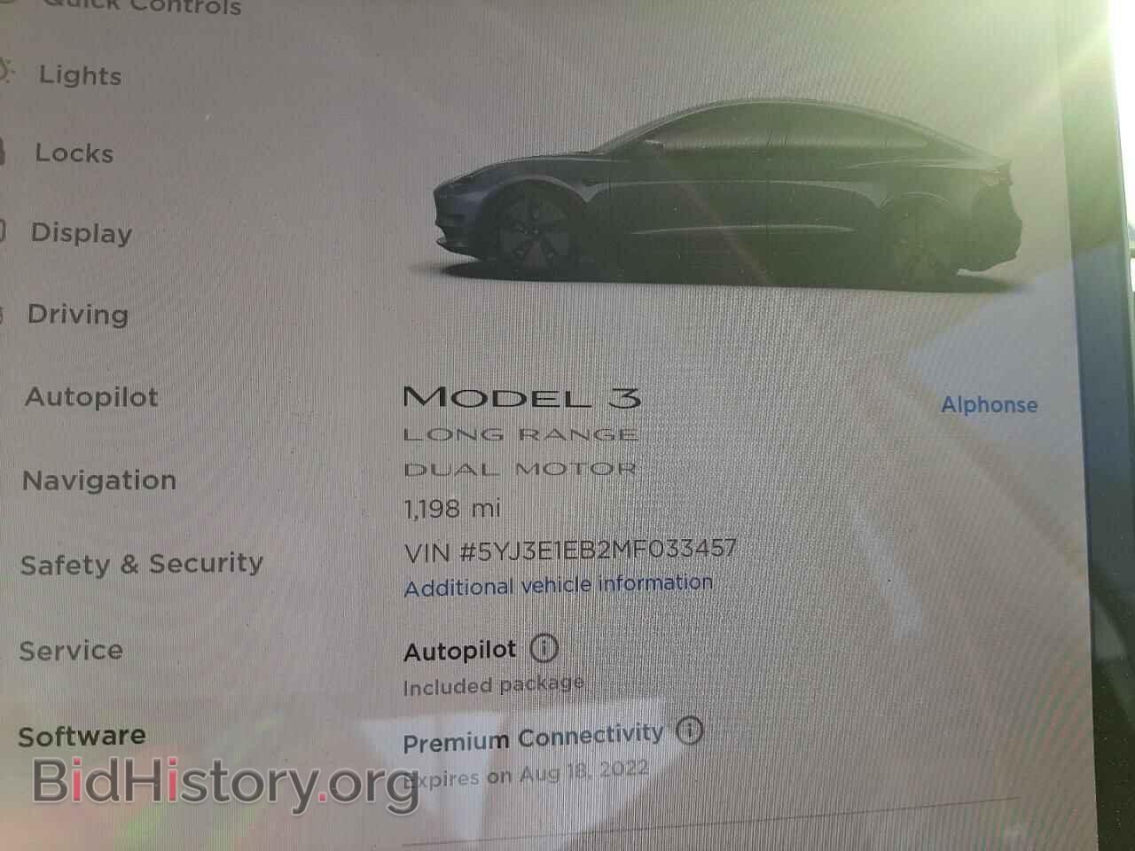 2021 TESLA MODEL 3 - VIN: 5YJ3E1EB2MF033457 - Photo 8