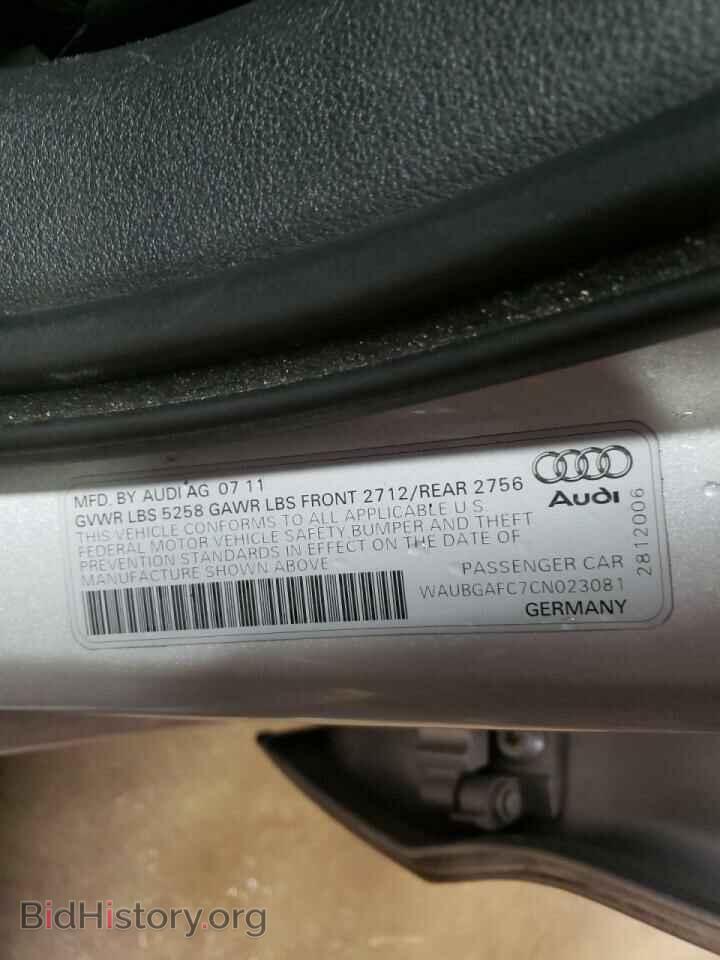 2012 AUDI A6 - VIN: WAUBGAFC7CN023081 - Photo 10
