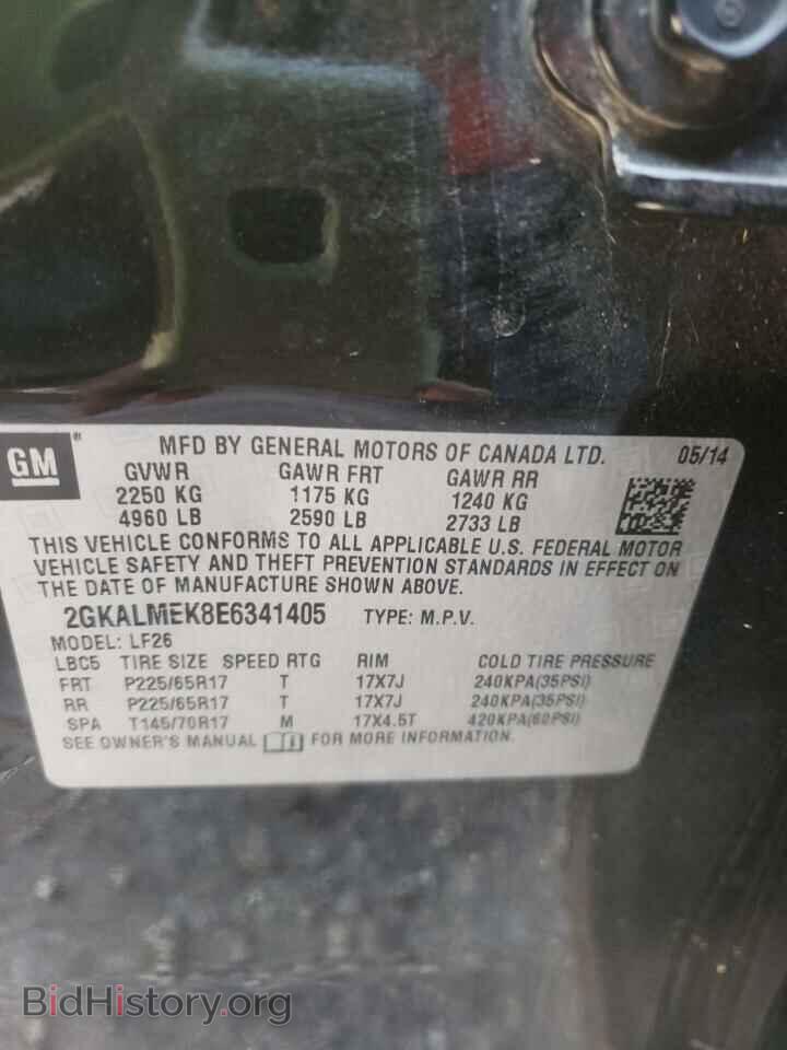 2014 GMC TERRAIN - VIN: 2GKALMEK8E6341405 - Фото 10