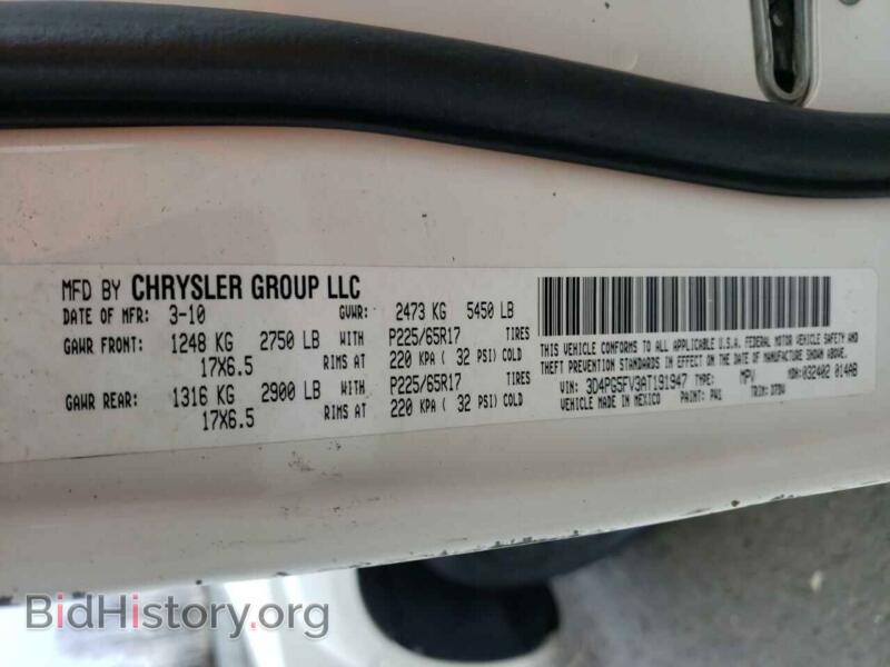 2010 Dodge JOURNEY (VIN 3D4PG5FV3AT191947) — photo 10 of 10