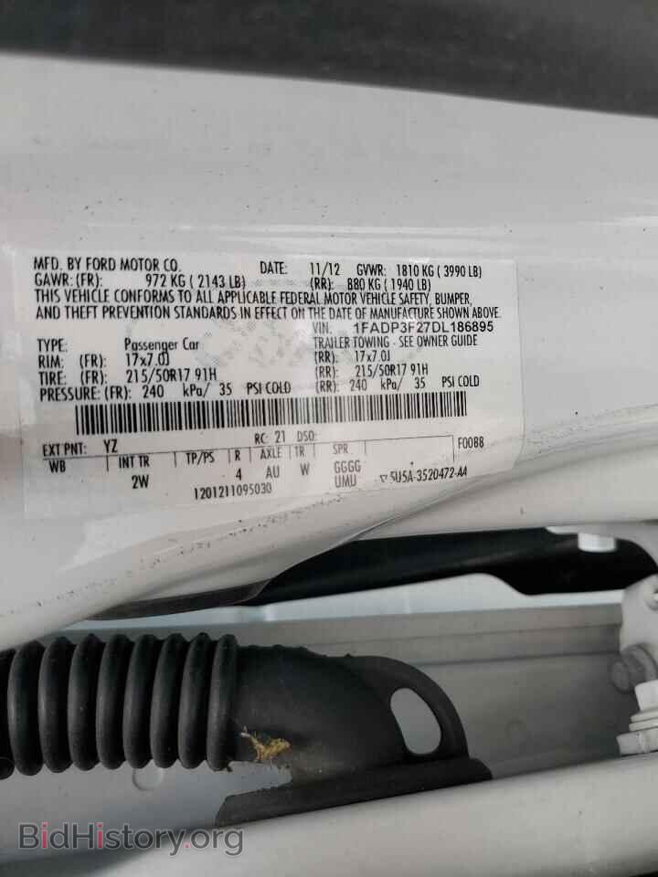 2013 FORD FOCUS - VIN: 1FADP3F27DL186895 - Фото 12