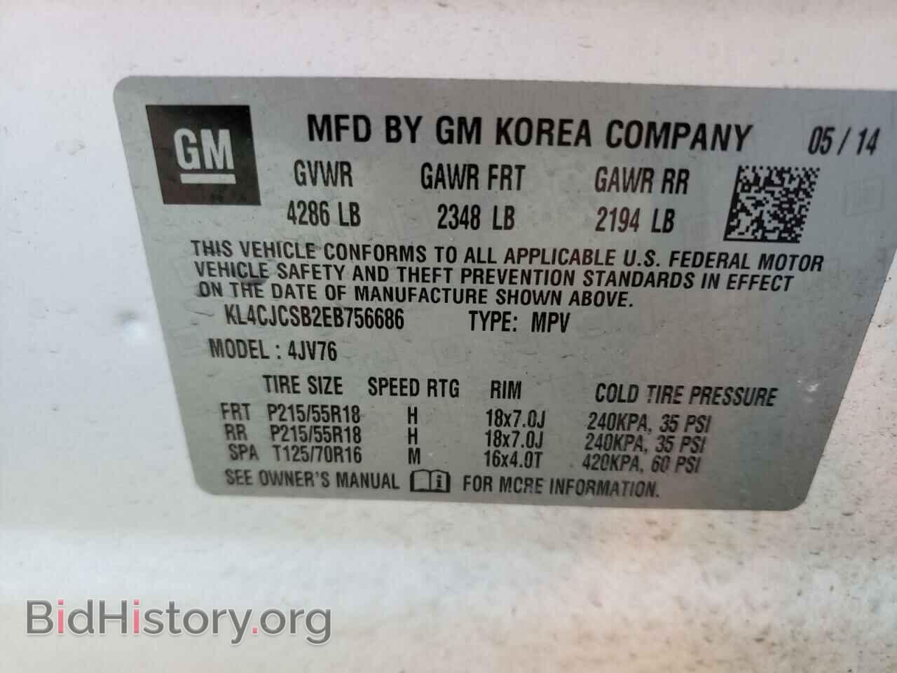 2014 BUICK ENCORE - VIN: KL4CJCSB2EB756686 - Photo 10