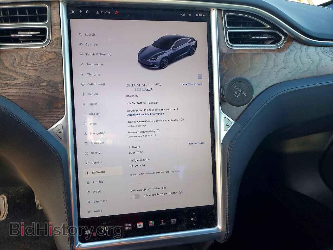 2017 TESLA MODEL S - VIN: 5YJSA1E28HF226824 - Фото 9