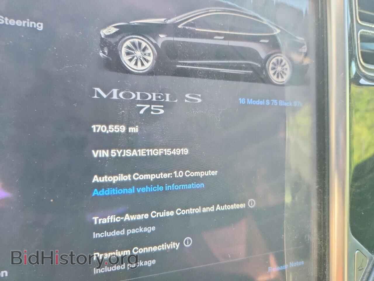 2016 TESLA MODEL S - VIN: 5YJSA1E11GF154919 - Photo 9