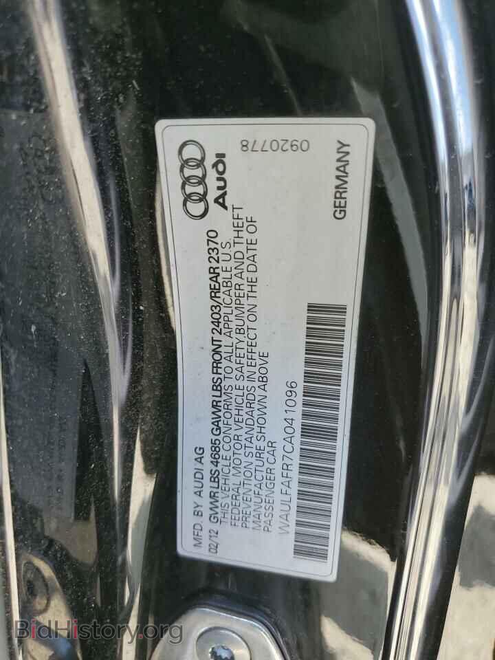 2012 AUDI A5 - VIN: WAULFAFR7CA041096 - Фото 12