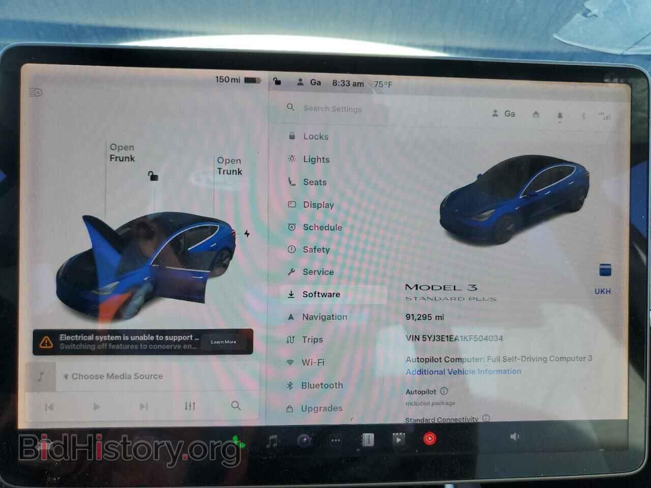 2019 TESLA MODEL 3 - VIN: 5YJ3E1EA1KF504034 - Photo 9
