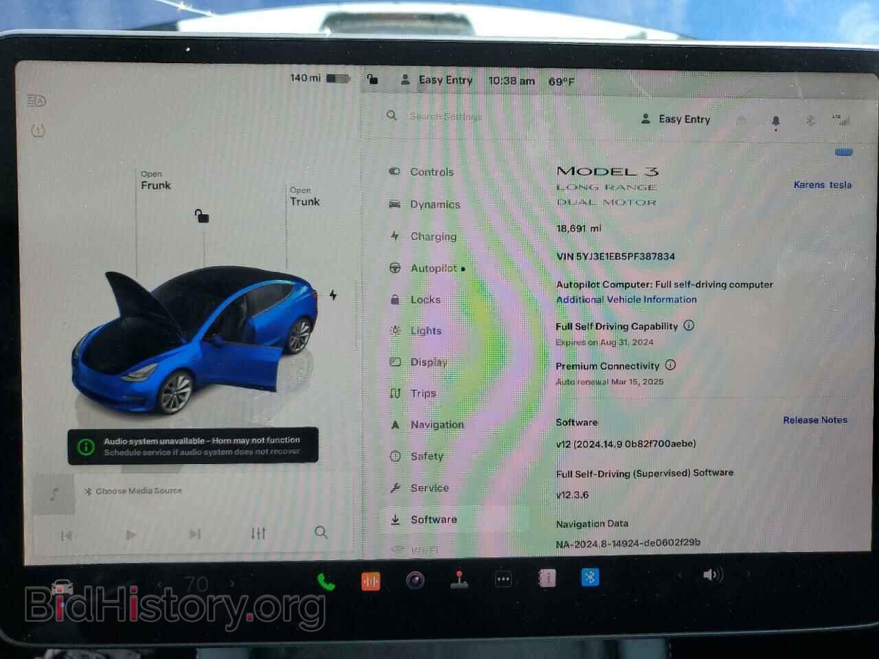 2023 TESLA MODEL 3 - VIN: 5YJ3E1EB5PF387834 - Фото 9