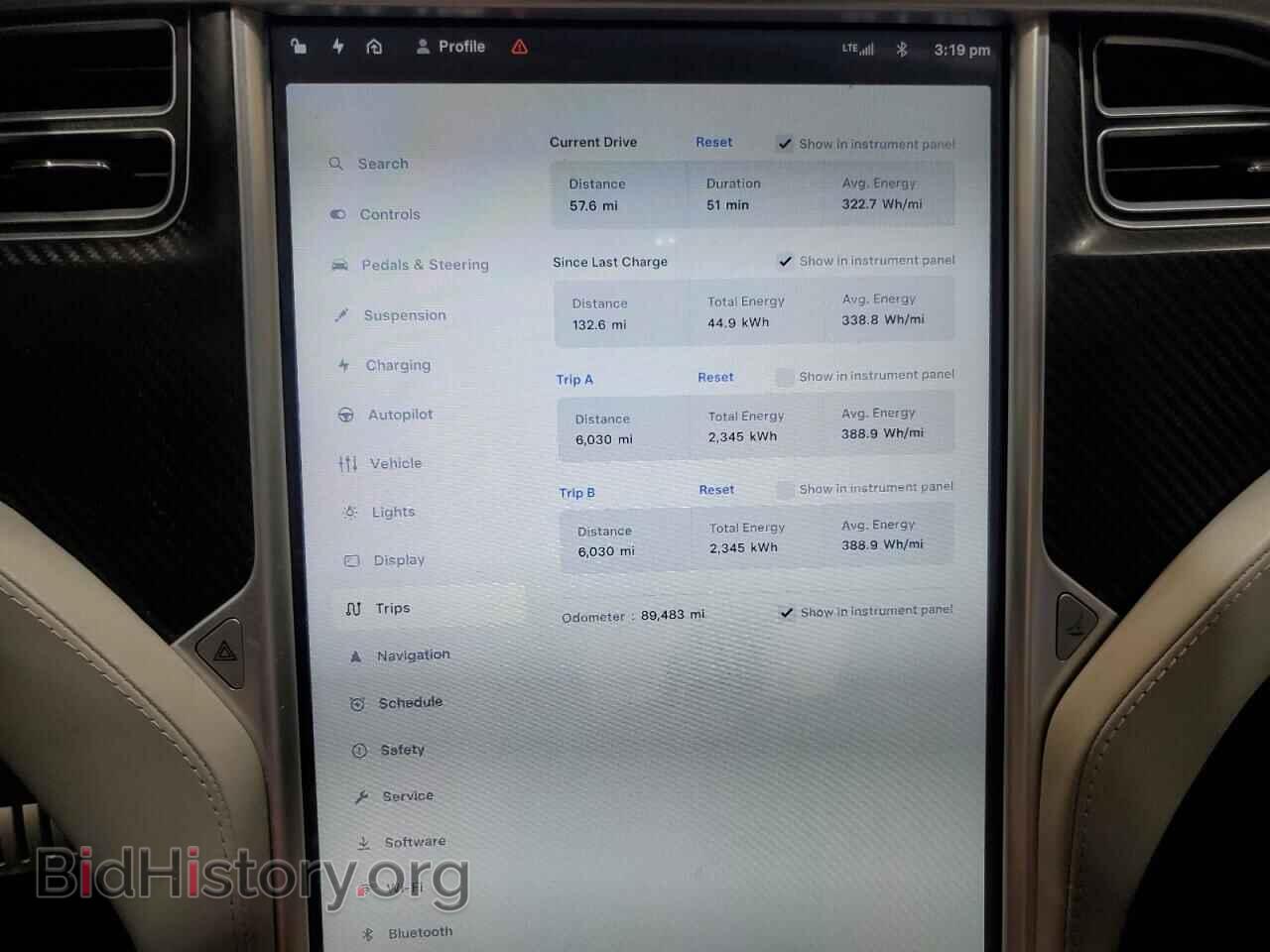 2015 TESLA MODEL S - VIN: 5YJSA1E48FF119111 - Photo 9