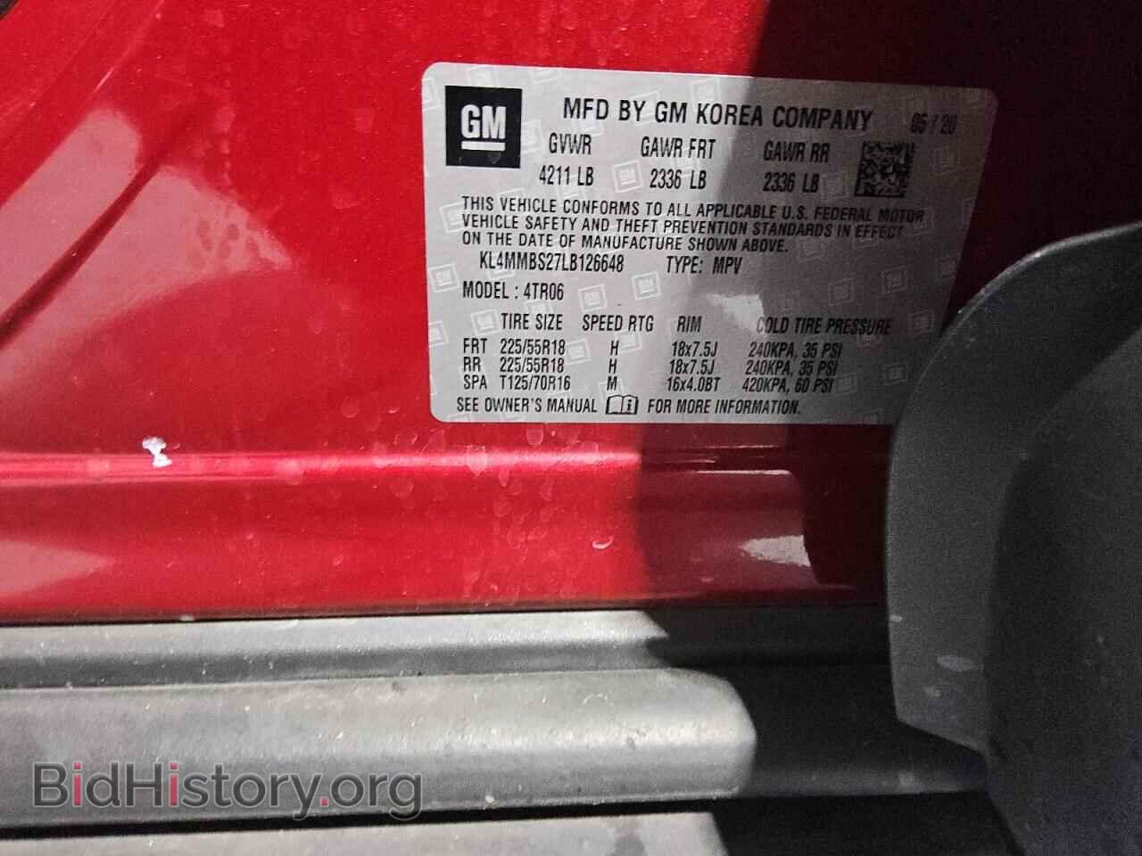 2020 BUICK ENCORE - VIN: KL4MMBS27LB126648 - Фото 13