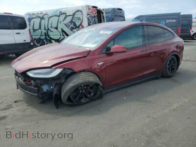 2016 Tesla MODEL X, красный — VIN 5YJXCAE43GFS00583, Copart