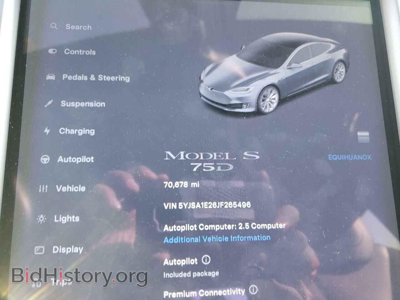 2018 TESLA MODEL S - VIN: 5YJSA1E26JF265496 - Фото 9