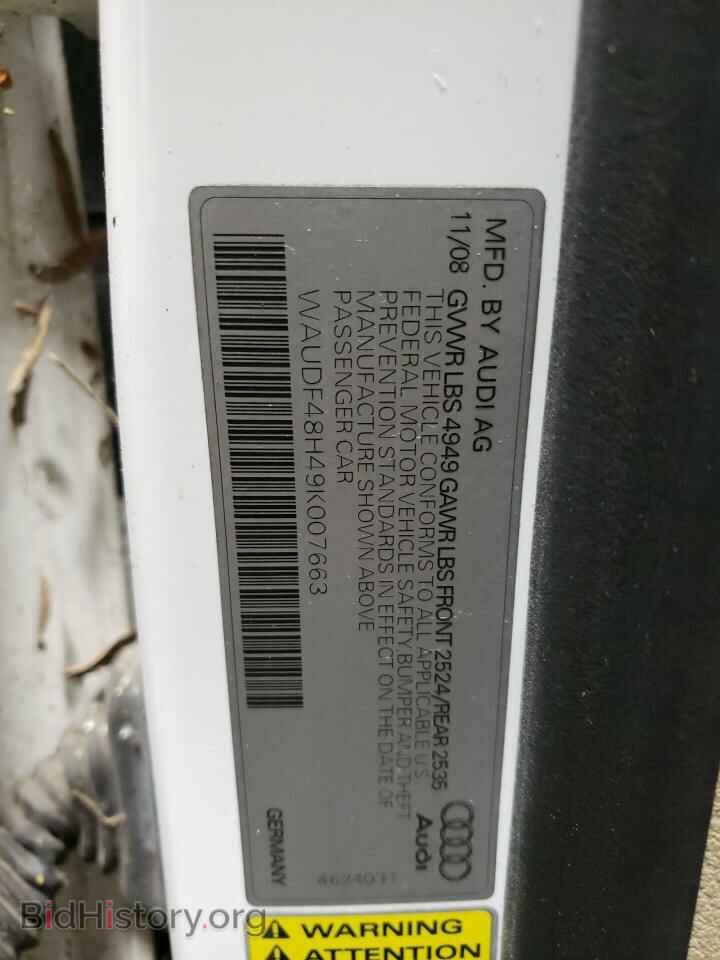 2009 AUDI A4 - VIN: WAUDF48H49K007663 - Фото 10