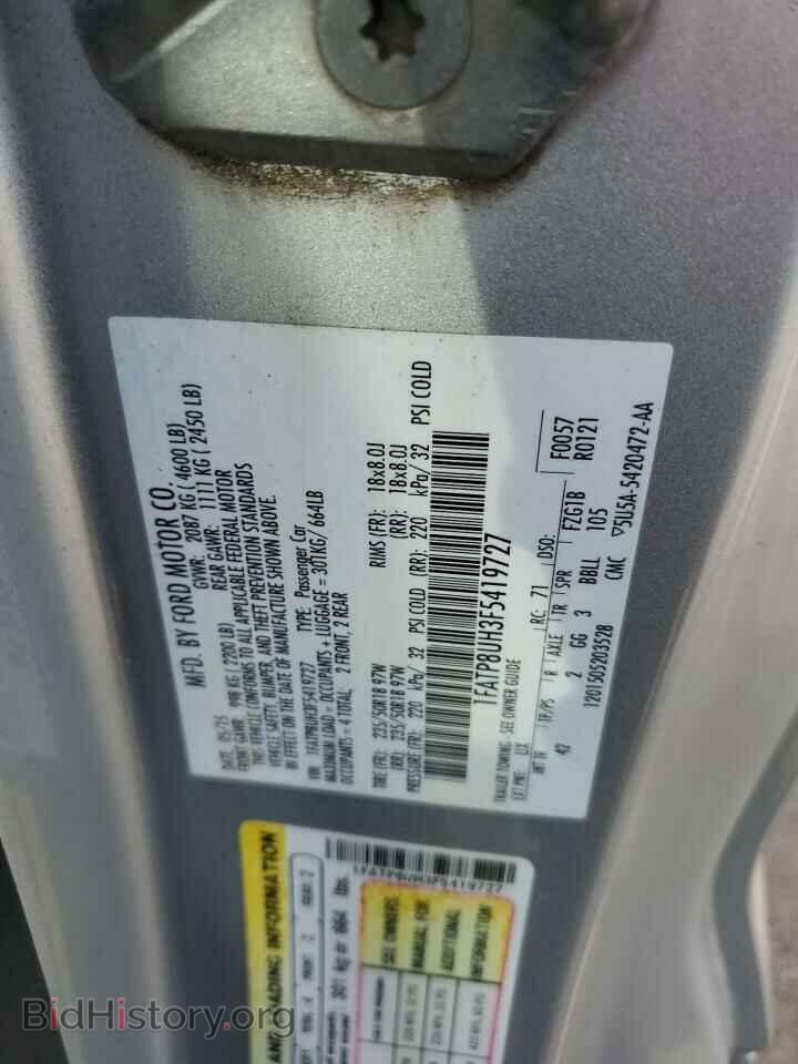 2015 FORD ALL Models - VIN: 1FATP8UH3F5419727 - Фото 13