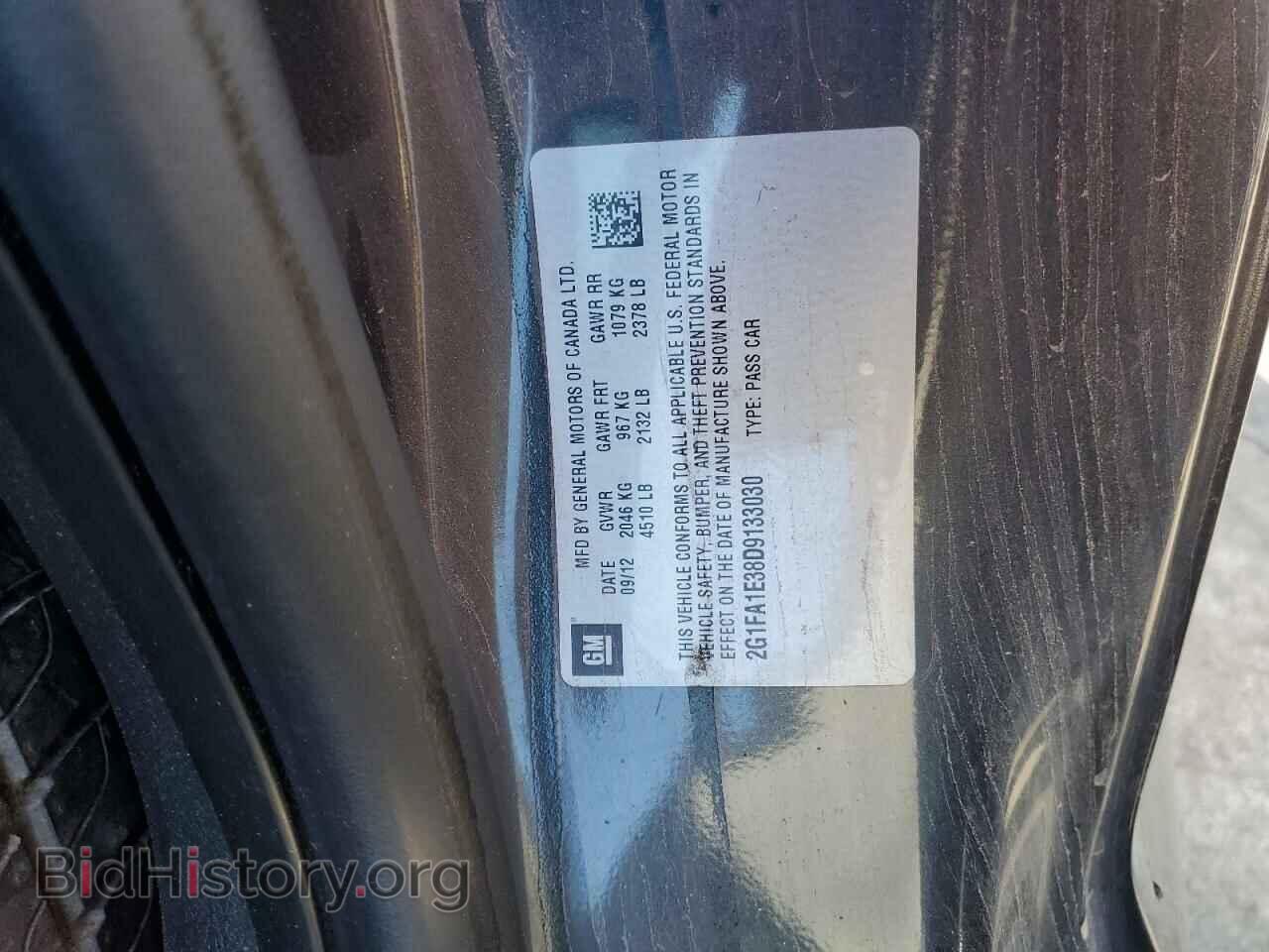 2013 CHEVROLET CAMARO - VIN: 2G1FA1E38D9133030 - Фото 12