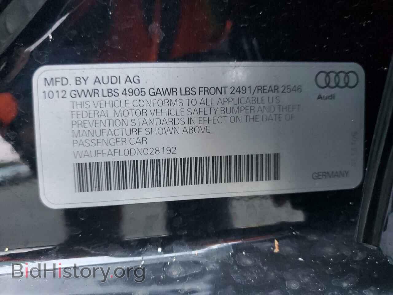 2013 AUDI A4 - VIN: WAUFFAFL0DN028192 - Photo 12