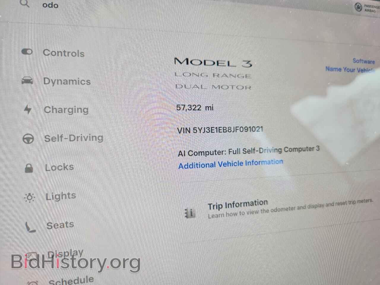 2018 TESLA MODEL 3 - VIN: 5YJ3E1EB8JF091021 - Фото 9