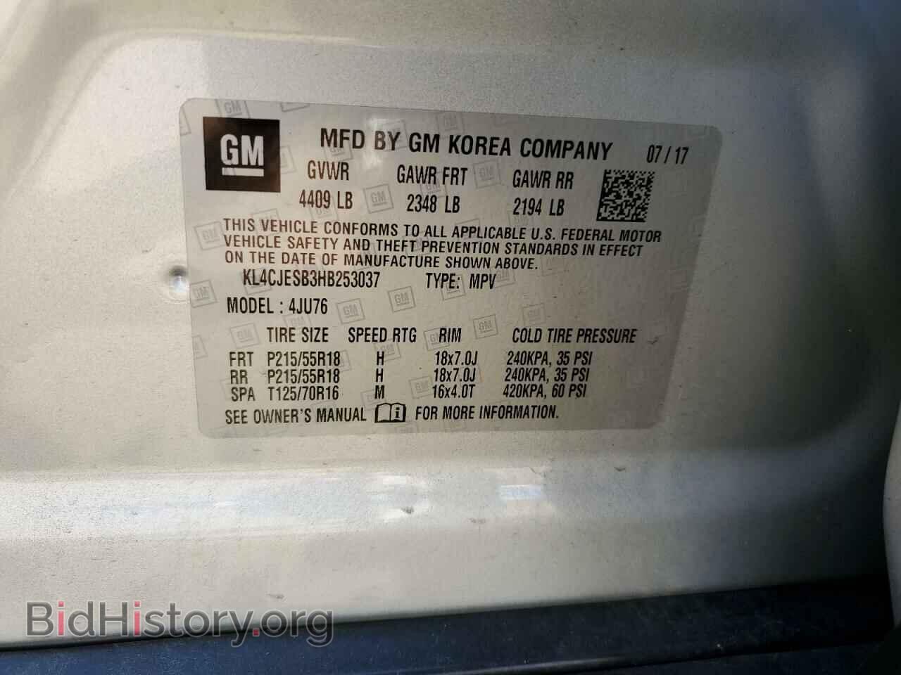 2017 BUICK ENCORE - VIN: KL4CJESB3HB253037 - Photo 12