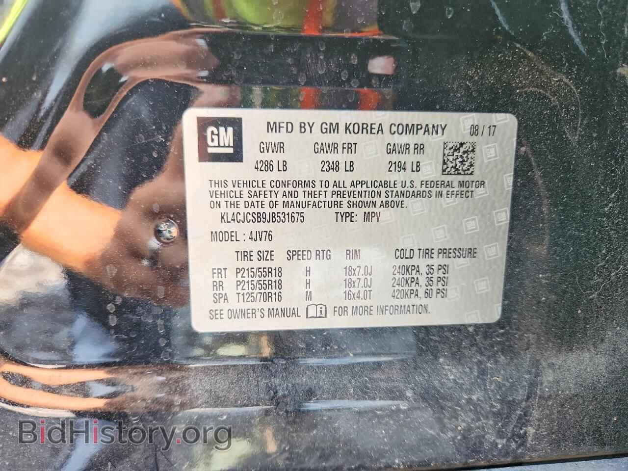 2018 BUICK ENCORE - VIN: KL4CJCSB9JB531675 - Photo 12